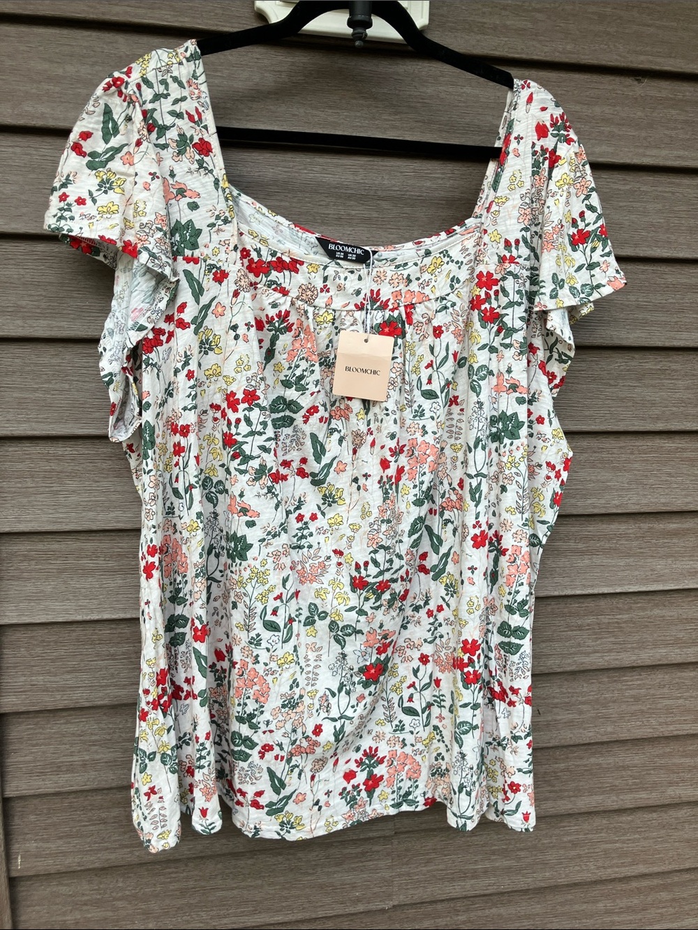 NWT flower pattern shirt 5X